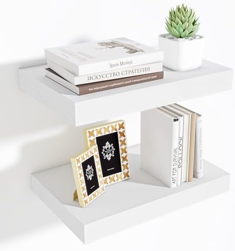 Fun Memories Wood Floating Shelves Set of 2