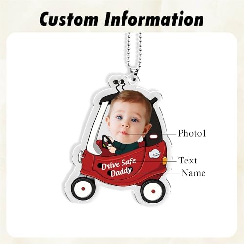 Personalized Car Photo Ornament for Dad