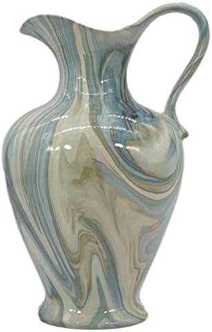 Galt International Marble Pattern Ginger Jar Vase 12 Inch