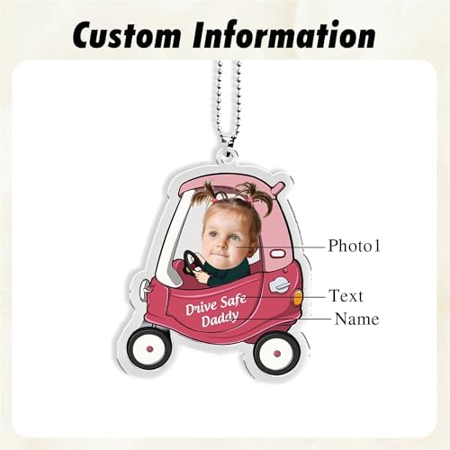 Personalized Car Photo Ornament for Dad