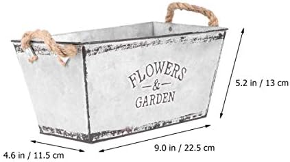 Wakauto Bucket Iron Vase for Dried Flowers