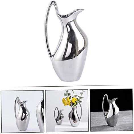 IMIKEYA Creative Ceramic Pitcher Flower Vase 10 Inch Farmhouse Decor