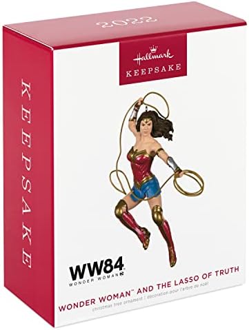 2022 Hallmark Keepsake Christmas Ornament Wonder Woman and The Lasso of Truth