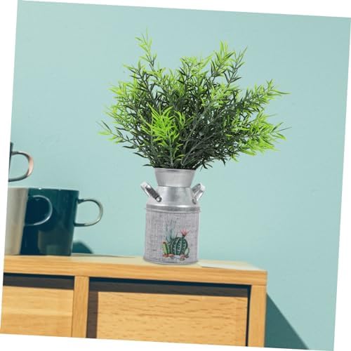 Amosfun Vintage Rustic Iron Flower Vase 2pcs