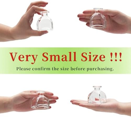 Hewory Mini Bud Vases Set 28pcs for Centerpieces