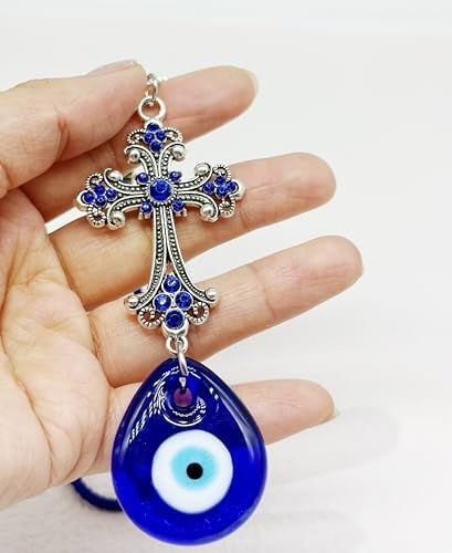 Tassel Cross Fatima Horseshoe Evil Eye Hanging Ornament