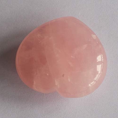 1pcs Mixed Gemstone Crystal Heart Piece 45mm Rose Quartz