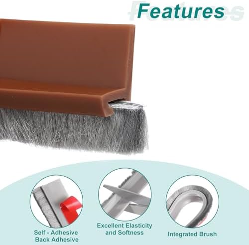 Uxcell Door Sweep Draft Stopper 12 x 40 Grey