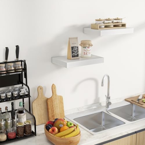 Fun Memories Wood Floating Shelves Set of 2