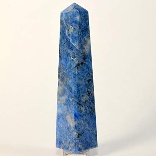 Blue Lapis Lazuli Point with Clear Quartz Cabochon