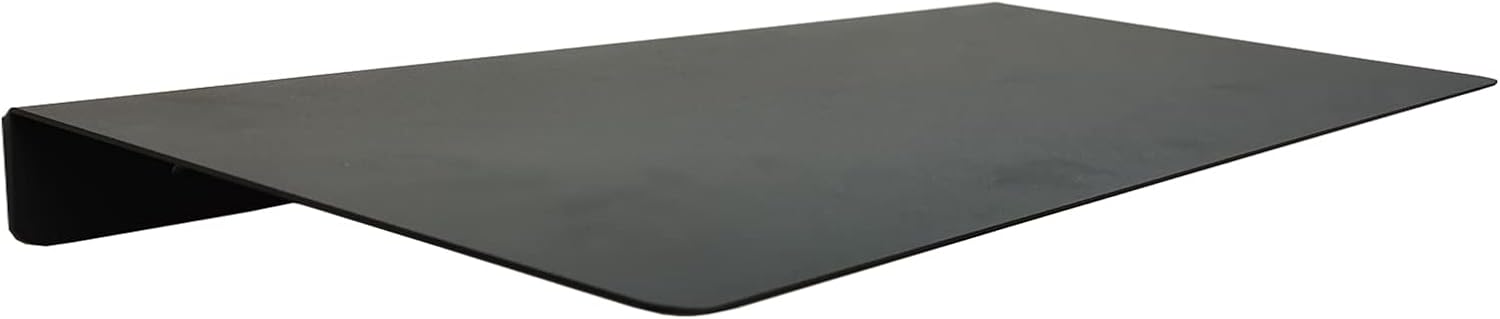 Heavy Duty Black Linear Metal Wall Shelf for Modern Living Room