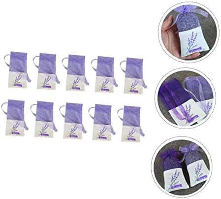 22Pcs Lavender Sachet Bags with Handmade Floral Design for Home and Car Decoration