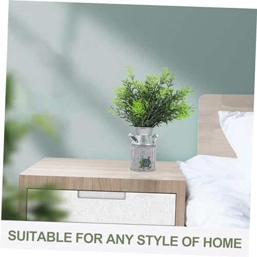 Amosfun Vintage Rustic Iron Flower Vase 2pcs