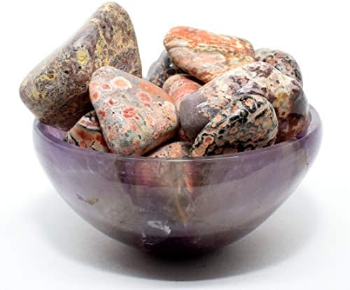 10PCS Leopardite Jasper Pebbles Natural Polished Indoor Fountain Stones