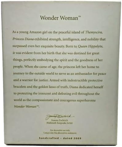 Hallmark Wonder Woman 2009 Ornament
