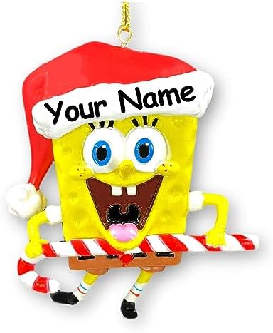 Personalized SpongeBob Christmas Ornament for Fans