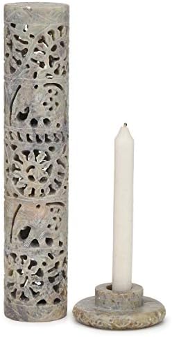 Carry Me Marble Soapstone Incense Holder - Handmade Elephant Decor