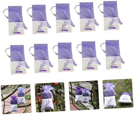 22Pcs Lavender Sachet Bags with Handmade Floral Design for Home and Car Decoration