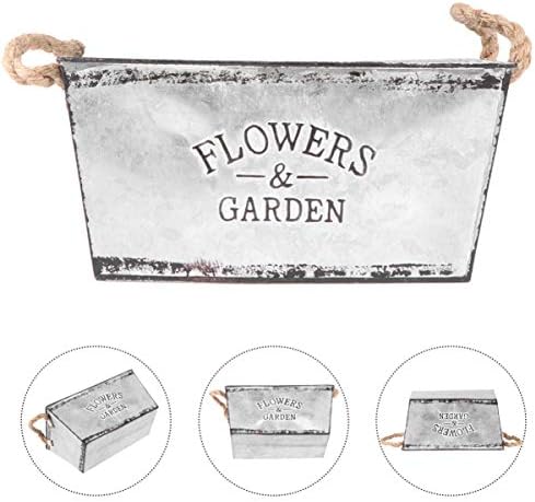 Wakauto Bucket Iron Vase for Dried Flowers