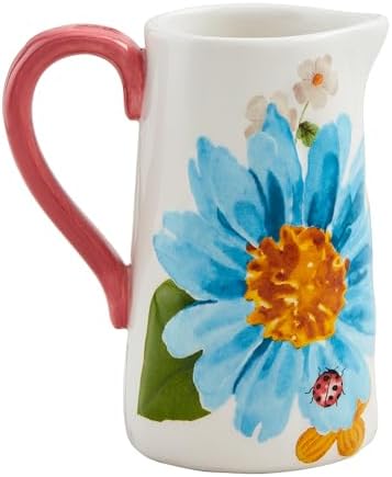 Mud Pie Medium Floral Bug Bud Vase 4 14 x 3 12