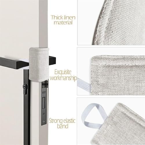Quiet Door Closer Cushion with Elastic Bands 4x3in