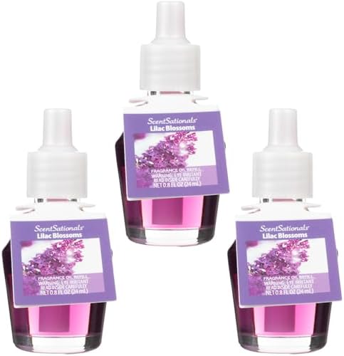 Scentsationals Fragrance Oil Refills 3-Pack Lilac Blossoms
