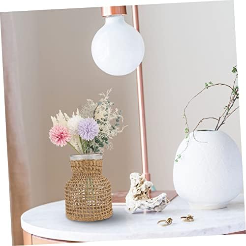 Woven Hydroponic Flower Vase for Modern Home Decor