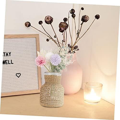 Woven Hydroponic Flower Vase for Modern Home Decor