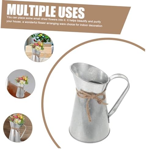 Retro European-Style Dried Flower Iron Bucket Decorative Vase