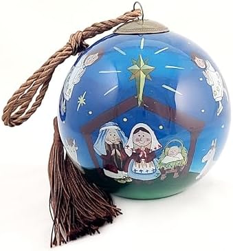 Prayer Blessing Handcrafted Glass Ornament