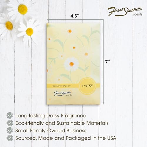 Daisy Scented Sachets Pack of 3 - Home Freshener