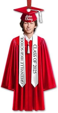 Personalized Upload Photo Graduation Ornament 2025