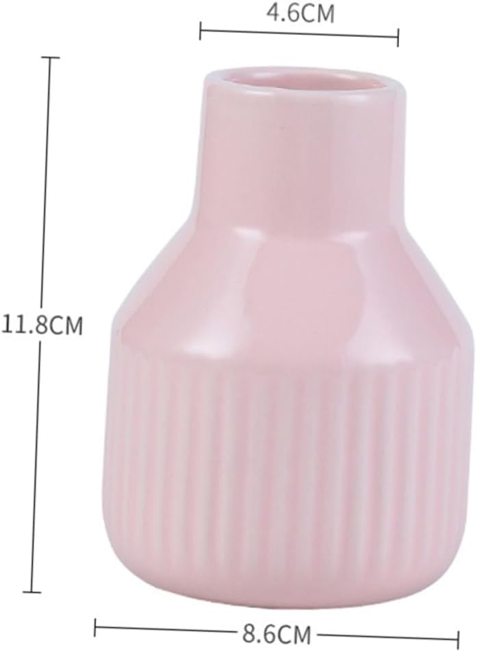 VINTORKY Desktop Ceramic Flower Vase Aesthetic Home Decor