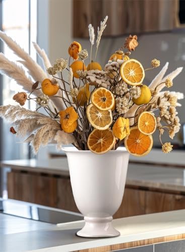 Serene Spaces Living Large White Porcelain Urn Vase