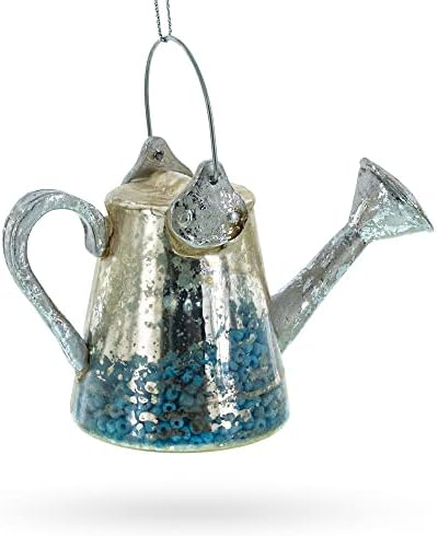 Rustic Metal Watering Can Christmas Ornament