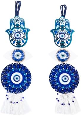 Handmade Evil Eye Hamsa Wall Hanging Decor for Protection