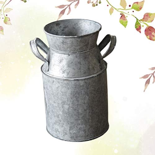 Rustic Vase French Style Farmhouse Metal Pitcher