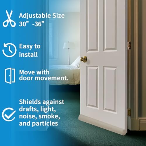 Neween Large Door Draft Stopper for Bottom Door Sweep