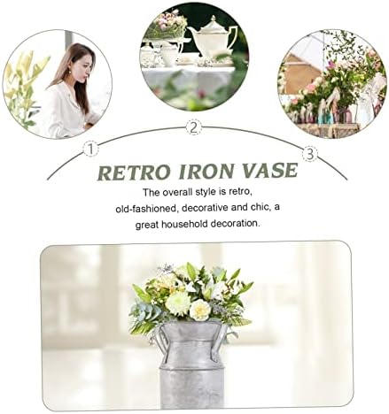 ABOOFAN Retro Iron Art Flower Vase for Home Decor
