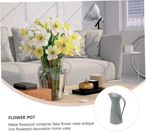 ABOOFAN Rustic Iron Decorative Vase for Home Office Balcony