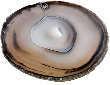 43 Inch Blue Brazilian Agate Slice with Stand