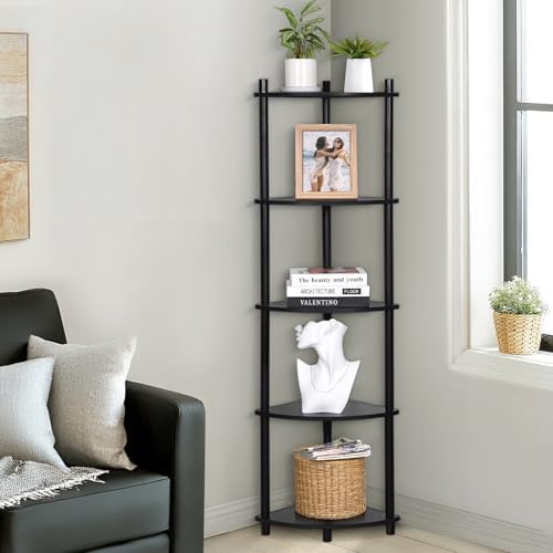 YGYQZ 5 Tier Wood Corner Shelf Stand