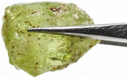 13ct 15mm Green Peridot Rough Gemstone - Natural Olivine Crystal Raw Specimen from Pakistan