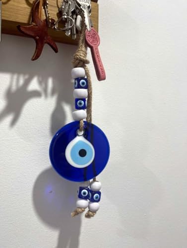 Blue Glass Evil Eye Handmade Hanging Ornament
