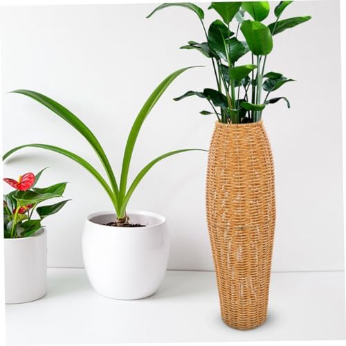 2pcs Rustic Woven Vase for Living Room Decor