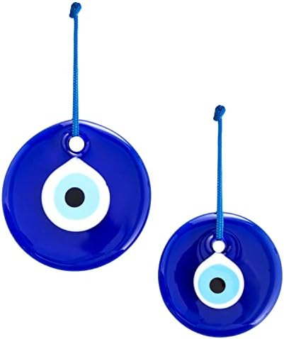 Turkish Blue Evil Eye Wall Hanging Set of 2