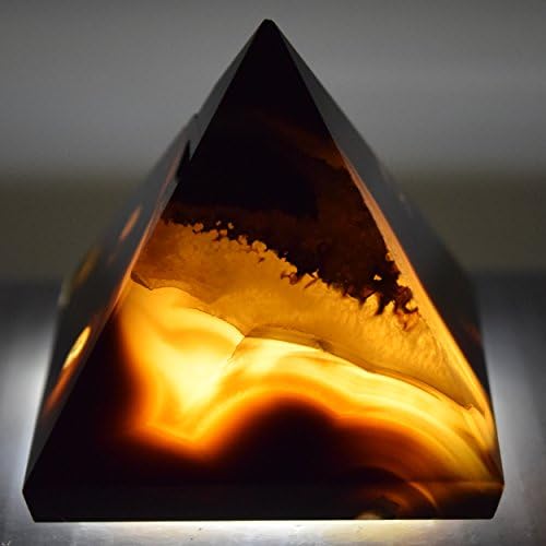 HQRP HC Set Agate Pyramid Clear Quartz Cabochon Natural Stones - India