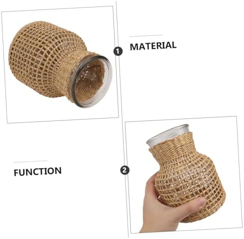 Woven Hydroponic Flower Vase for Modern Home Decor