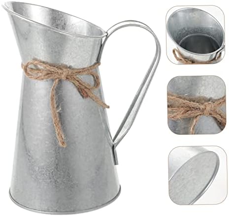 Retro European-Style Dried Flower Iron Bucket Decorative Vase