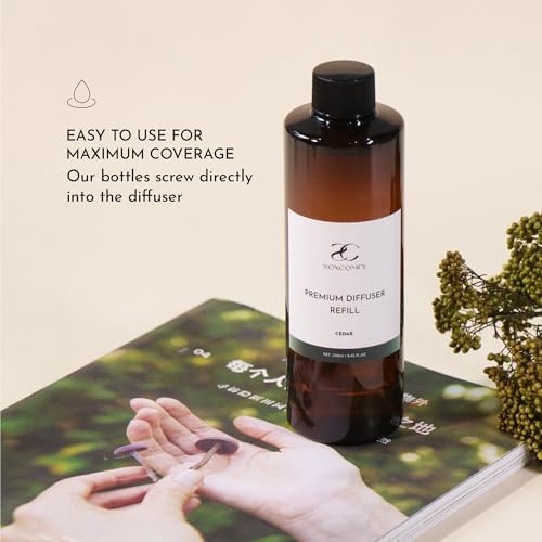 SOXCOMFY Cedar Diffuser Oil 845 Floz Luxury Home Fragrance